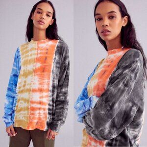 Urban Outfitters OU Recycled Cotton Tie Dye Long Sleeve Tee Size S